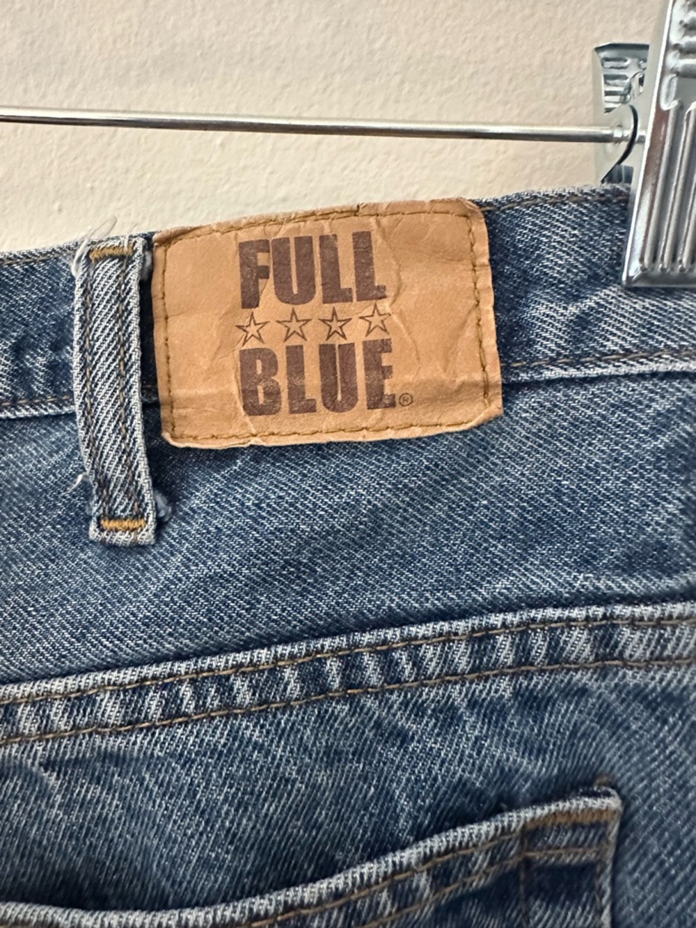 Full Blue Classic Denim Jeans - Medium Blue - Picture 4 of 10